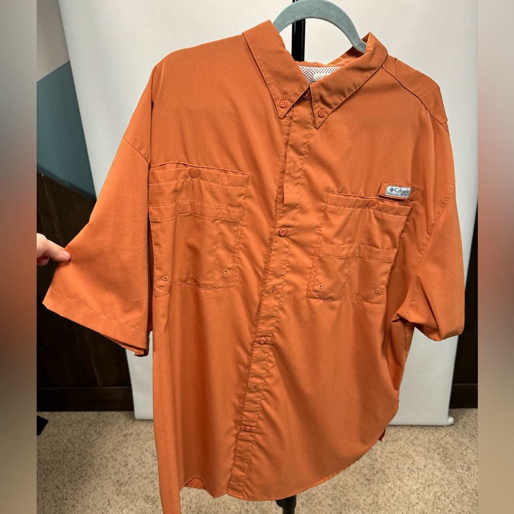 Men’s Columbia short sleeve fishing shirt XXL